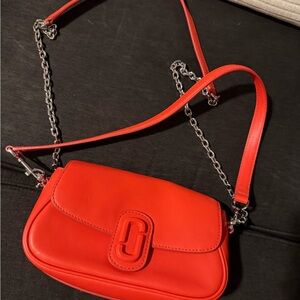 Used Orange Marc Jacob’s Leather Crossbody Bag